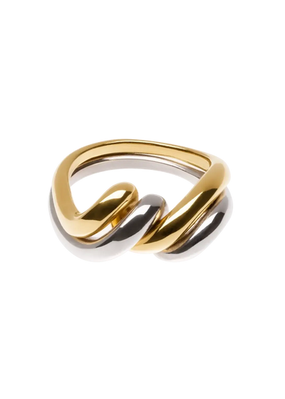bague double bicolore Anneaux