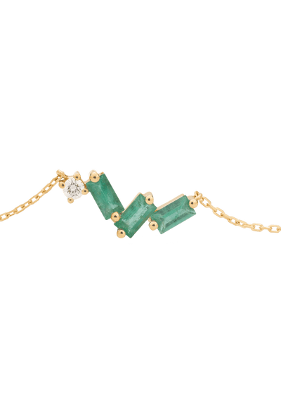 collier en émeraude et diamant 18 carats Colliers