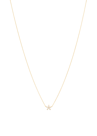 collier fleur en diamants 18k Colliers