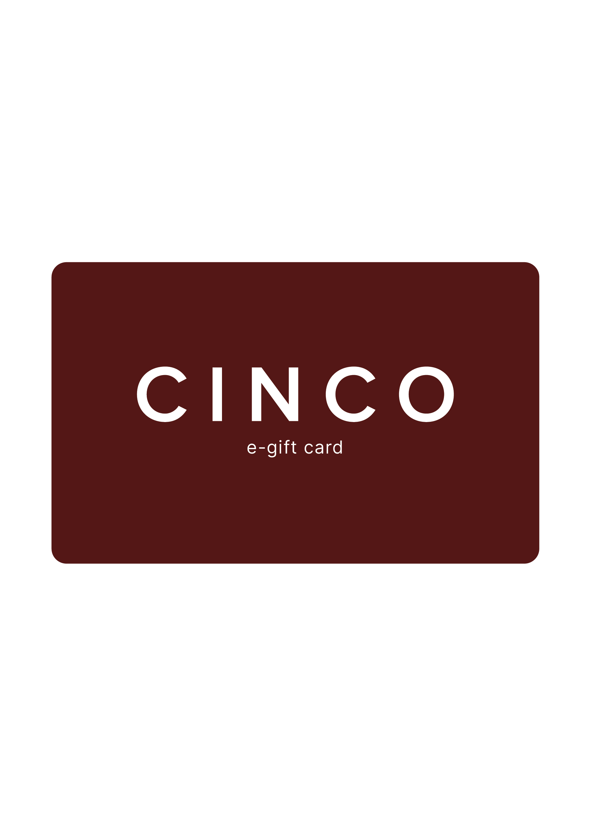 CINCO e-gift card