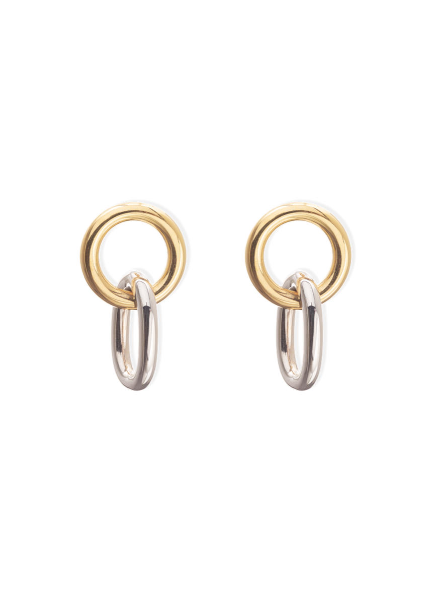 boucles d'oreilles gilda two tone