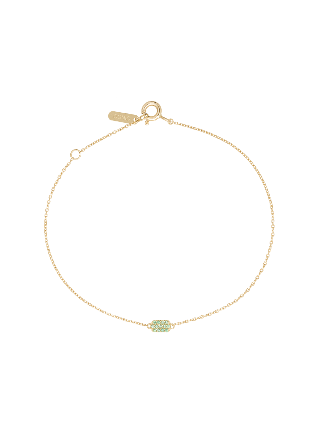 bracelet hanna 18k emeraude