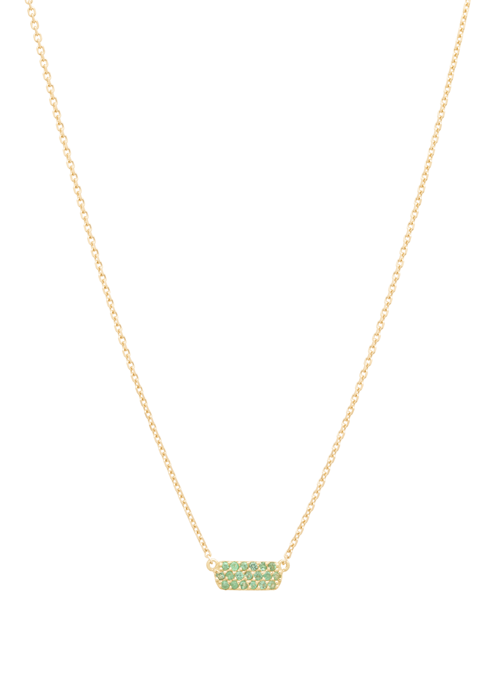 collier hanna 18k émeraude