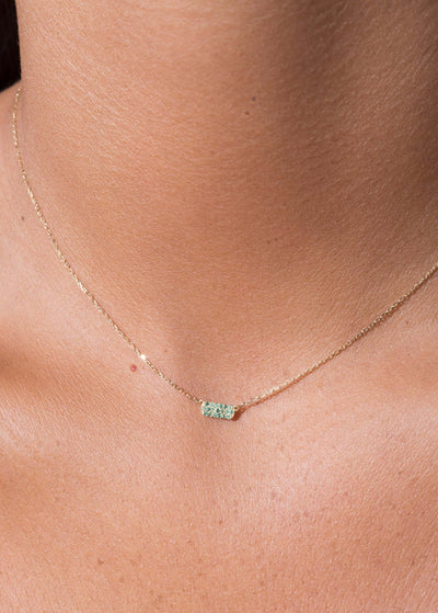collier hannah 18k émeraude Colliers