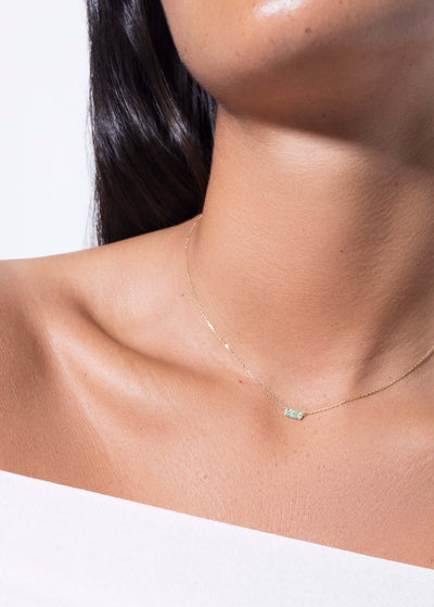 collier hannah 18k émeraude Colliers