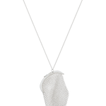 mesh necklace in silver