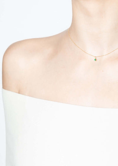 collier factice 18k émeraude Colliers