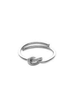 noeud ring in silver