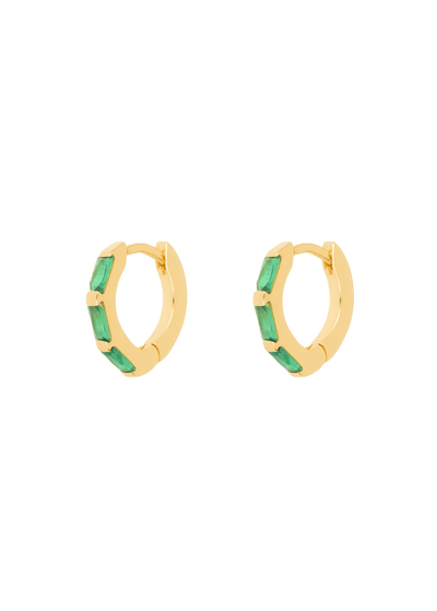 boucles d'oreilles norma vertes Boucles d'oreilles