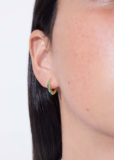 boucles d'oreilles norma vertes Boucles d'oreilles