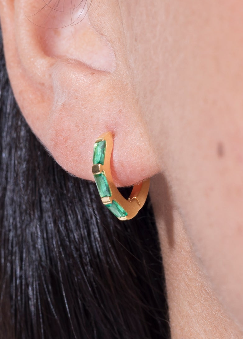 boucles d'oreilles norma émeraude