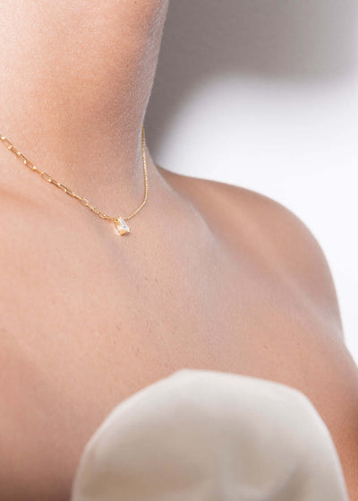 collier poire collier diamant 18k