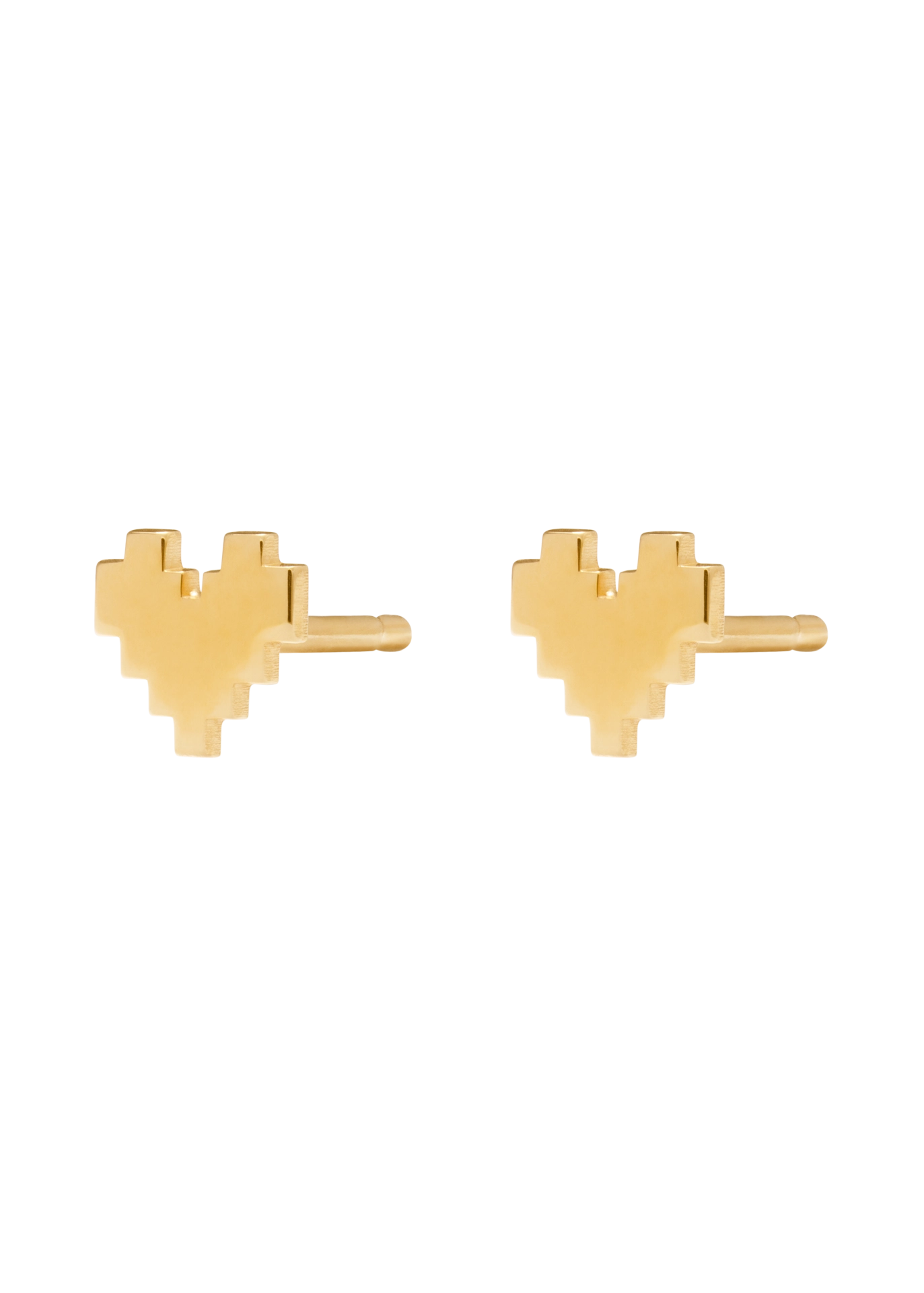 Boucles d'oreilles mini cœur PIXEL