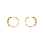 shaped diamond earrings 18k