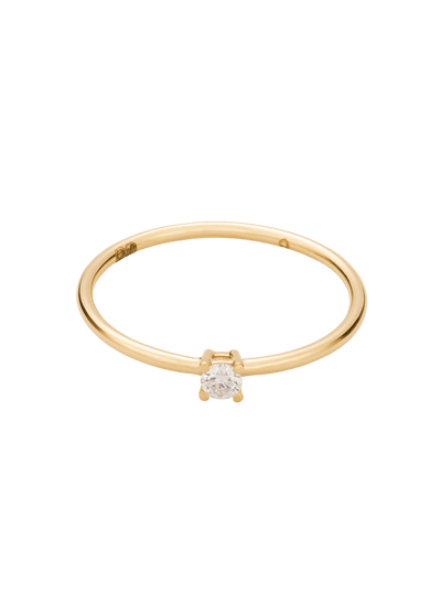 bague solitaire diamant 18k Bagues