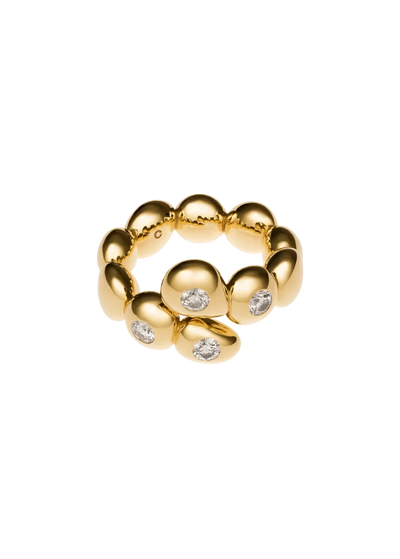 bague sphère imparfaite en diamant 18k Bagues
