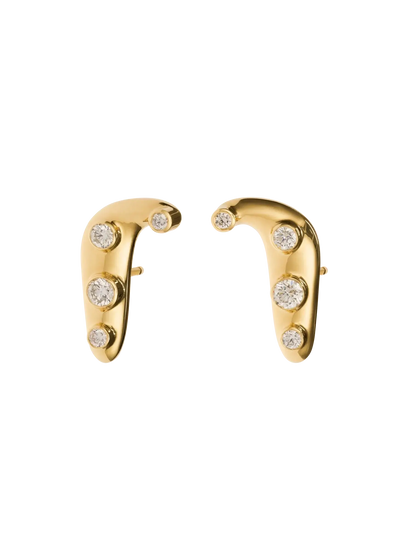 boucles d'oreilles en diamant 18 carats infinies
