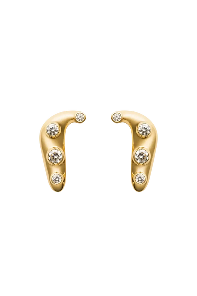 boucles d'oreilles en diamant 18 carats infinies