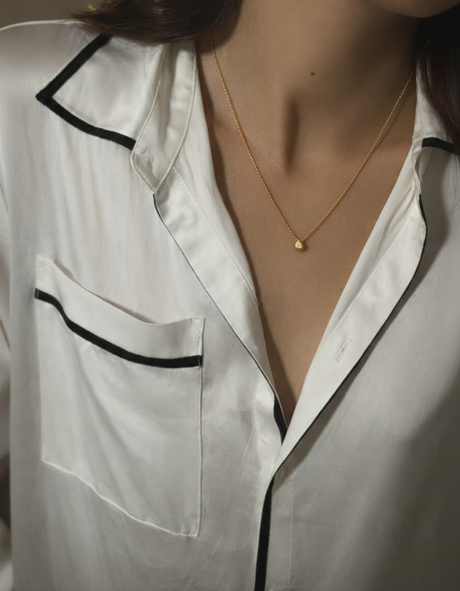 collier unperfect sphere 18k diamond