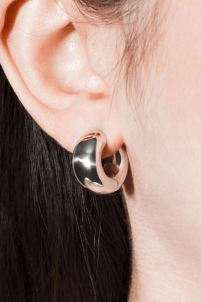 boucles d'oreilles mini créoles violettes