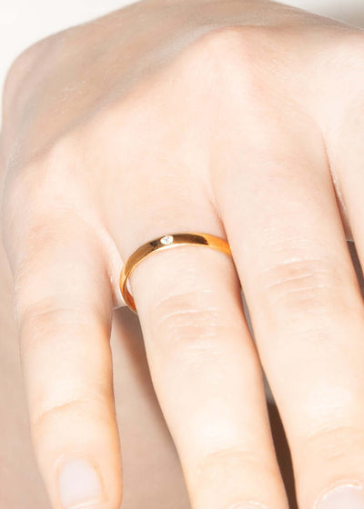 bague de fiançailles en or 18 carats avec diamant Rings