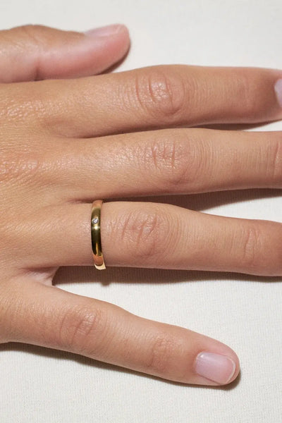 bague de fiançailles en or 18 carats avec diamant Rings