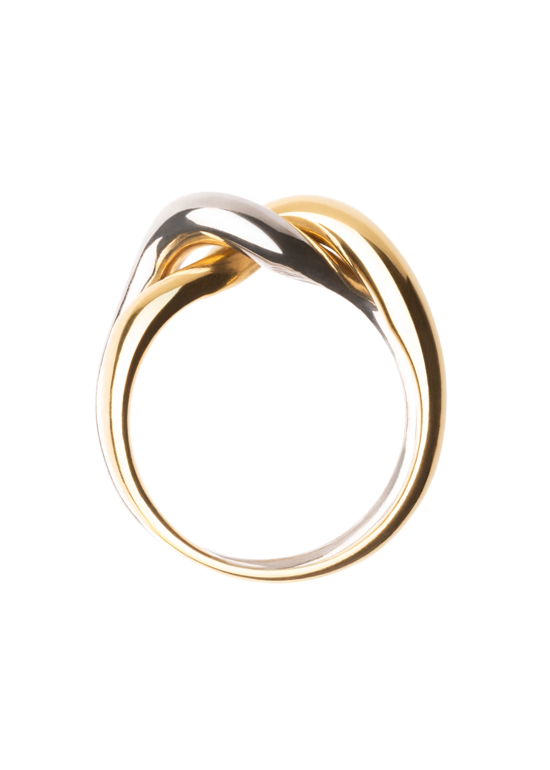 bague double tissée Anneaux
